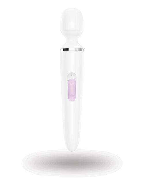 Satisfyer Wand-er Woman - Blanco/Cromado