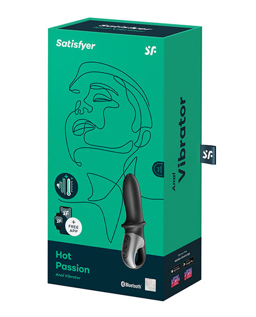 Vibromasseur Bluetooth Satisfyer | Vibromasseur Hot Passion contrôlé par application | Vibromasseur téléphone noir | Meilleur vibromasseur pour femmes