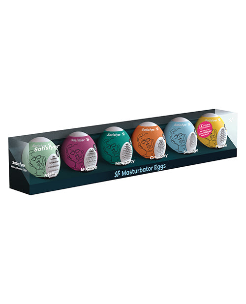 Satisfyer Masturbateur Egg – Lot de 6 – Assortiment