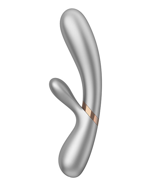 Vibreur connecté Satisfyer | Vibreur point G Hot Lover | Vibreur Bluetooth argenté | Meilleur vibreur pour femme