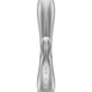 Vibreur connecté Satisfyer | Vibreur point G Hot Lover | Vibreur Bluetooth argenté | Meilleur vibreur pour femme