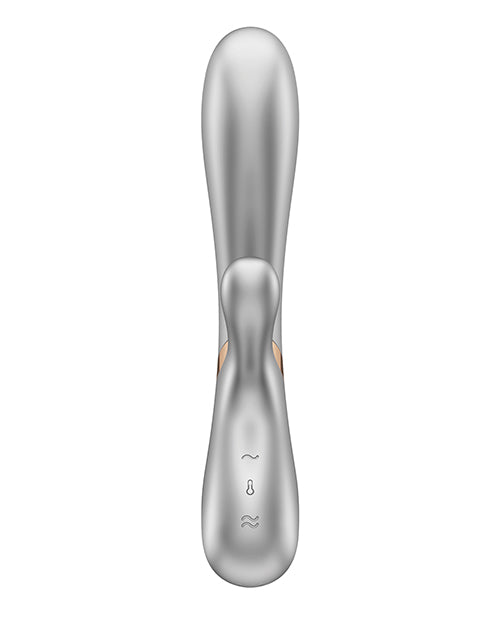 Vibreur connecté Satisfyer | Vibreur point G Hot Lover | Vibreur Bluetooth argenté | Meilleur vibreur pour femme