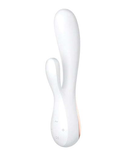 Vibromasseur Rabbit Satisfyer | Vibromasseur Point G Mono Flex | Vibromasseur Blanc Contrôlé par Application | Meilleur Vibromasseur pour Femmes