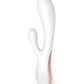 Vibromasseur Rabbit Satisfyer | Vibromasseur Point G Mono Flex | Vibromasseur Blanc Contrôlé par Application | Meilleur Vibromasseur pour Femmes