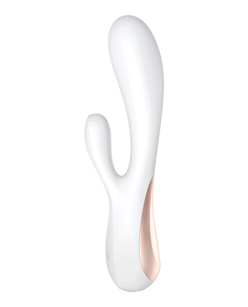 Vibromasseur Rabbit Satisfyer | Vibromasseur Point G Mono Flex | Vibromasseur Blanc Contrôlé par Application | Meilleur Vibromasseur pour Femmes