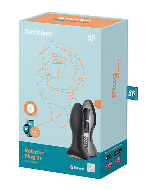Satisfyer Rotator Plug 2+ - Negro