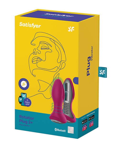 Satisfyer Rotator Plug 2+ - Fucsia