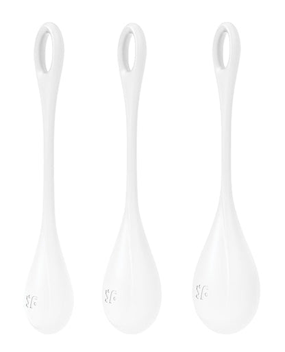 Satisfyer Yoni Power 1 Set de bolas de entrenamiento - Blanco