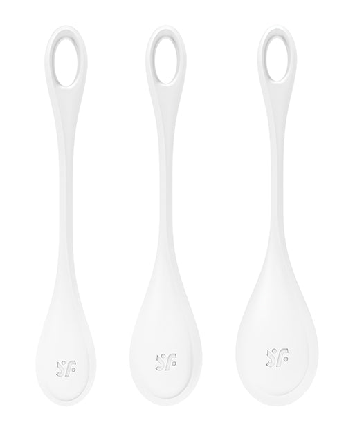 Satisfyer Yoni Power 1 Set de bolas de entrenamiento - Blanco