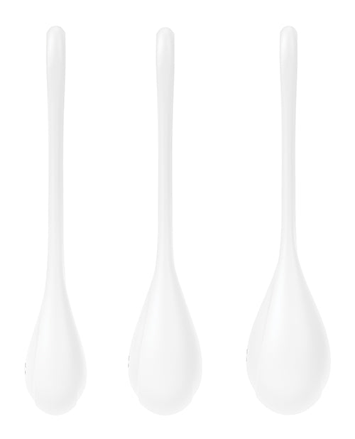 Satisfyer Yoni Power 1 Set de bolas de entrenamiento - Blanco