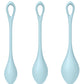 Satisfyer Yoni Power 2 Bolas Kit de Entrenamiento - Azul Claro