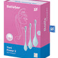 Satisfyer Yoni Power 2 Bolas Kit de Entrenamiento - Azul Claro