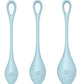 Satisfyer Yoni Power 2 Bolas Kit de Entrenamiento - Azul Claro