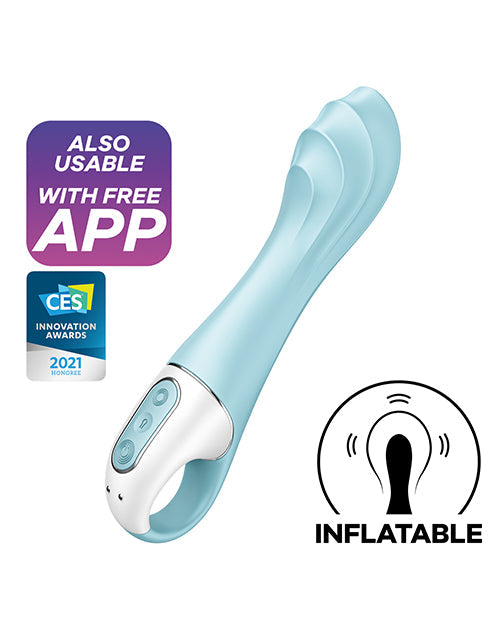 Vibreur Bluetooth Satisfyer | Vibreur à pompe à air contrôlé par application | Vibreur de téléphone bleu 5+ | Meilleur vibreur pour femme
