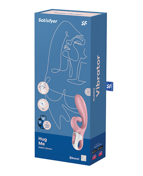 Vibromasseur Satisfyer Rabbit | Vibromasseur Point G étanche Hug Me | Vibromasseur Rose contrôlé par application | Meilleur Vibromasseur pour Femmes