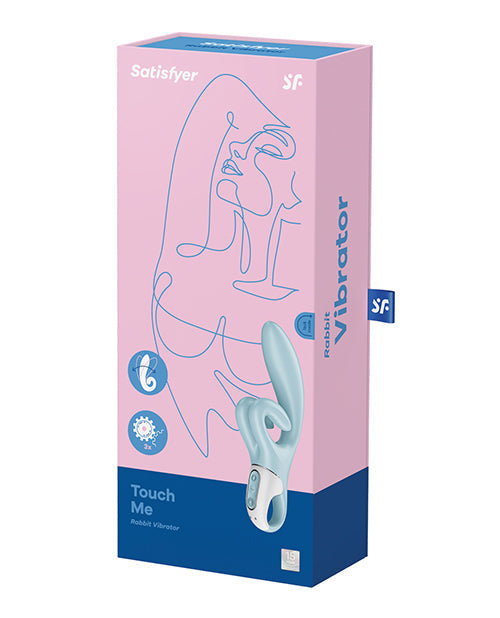 Vibromasseur Satisfyer Rabbit | Vibromasseur Point G Touch Me | Vibromasseur Clitoridien Étanche Bleu | Meilleur Vibromasseur pour Femme