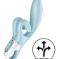 Vibromasseur Satisfyer Rabbit | Vibromasseur Point G Touch Me | Vibromasseur Clitoridien Étanche Bleu | Meilleur Vibromasseur pour Femme