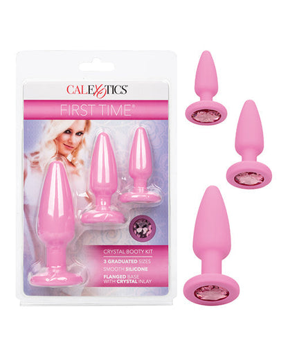 Kit "Crystal Booty" Première Fois - Rose