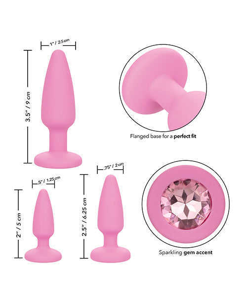 Kit "Crystal Booty" Première Fois - Rose