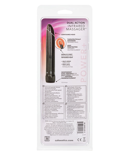 Masseur Infrarouge Double Action - Noir Multi-Vitesses