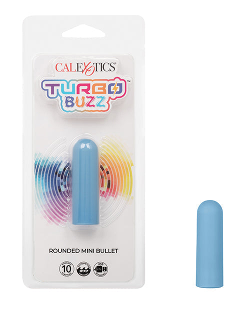 Mini-stimulateur Turbo Buzz Rounded Bullet - Bleu