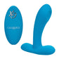 Plaisir vibrant en silicone avec télécommande - Bleu