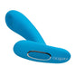 Plaisir vibrant en silicone avec télécommande - Bleu