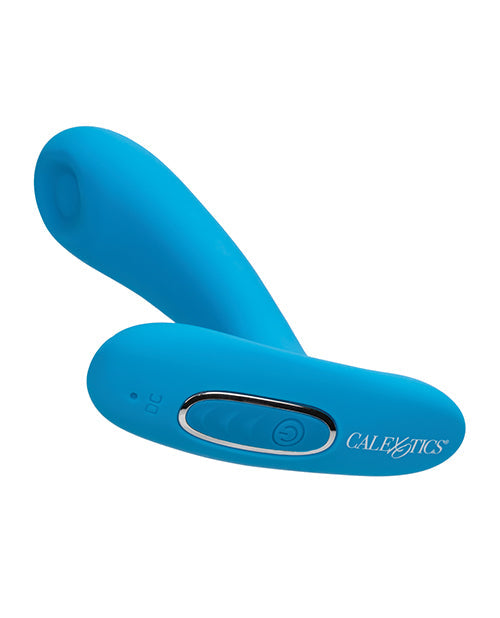 Plaisir vibrant en silicone avec télécommande - Bleu