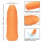 Tenons vibrants miniatures en silicone - Orange