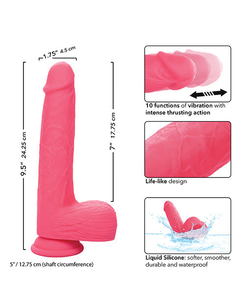 Vibromasseur rechargeable à picots en silicone, vibrant et propulsif