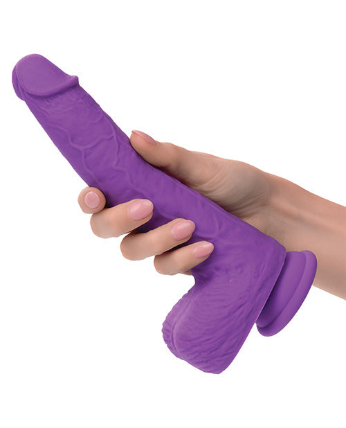Vibromasseur rechargeable vibrant et propulsif en silicone - Violet