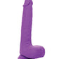 Vibromasseur rechargeable vibrant et propulsif en silicone - Violet