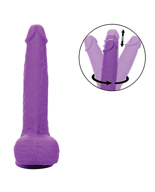 Vibromasseur rechargeable vibrant et propulsif en silicone - Violet