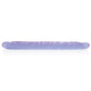 Grand gode de 17 pouces | Double gode Slim Jim | Gode réaliste nervuré | Gode violet en gel réfléchissant
