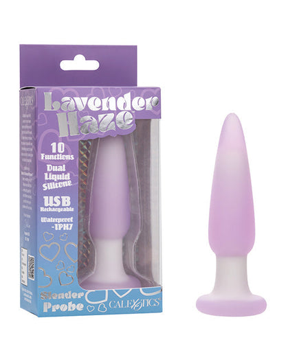 Sonda Anal Delgada Lavender Haze - Lavanda/Blanco