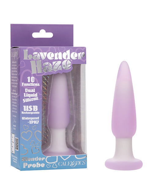 Sonde anale fine Lavender Haze - Lavande/Blanc