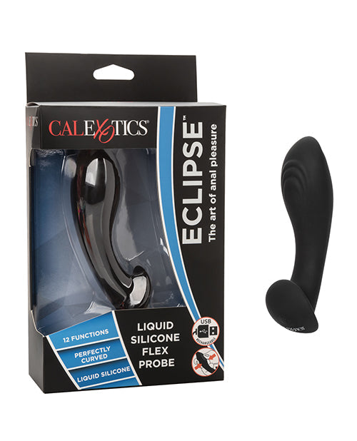 Sonde flexible en silicone liquide Eclipse – Noire