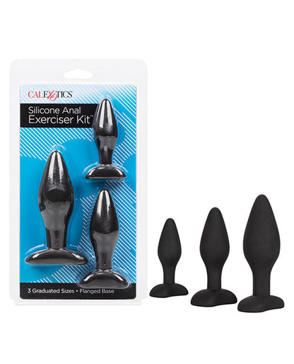 Kit d'exercices anaux en silicone - Noir