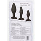 Kit d'exercices anaux en silicone - Noir