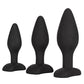Kit d'exercices anaux en silicone - Noir