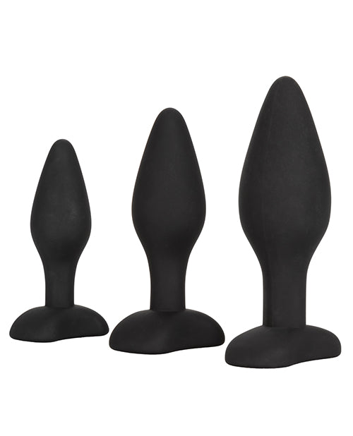 Kit d'exercices anaux en silicone - Noir