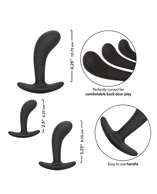 Kit de Prostate d'entraînement anal en silicone - Noir