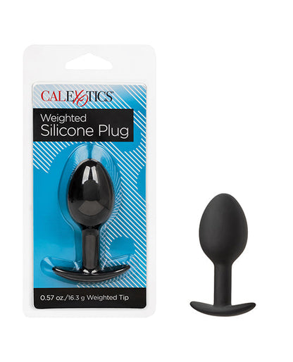 Plug anal lesté en silicone - Noir