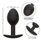 Plug anal lesté en silicone - Noir