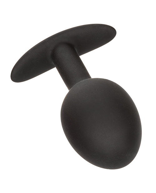 Plug anal lesté en silicone - Noir