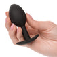 Plug anal lesté en silicone - Noir