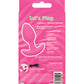 Plug anal vibrant lumineux dans le noir Cheeky Glow - Rose