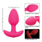 Plug anal vibrant lumineux dans le noir Cheeky Glow - Rose