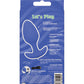 Vibreur plug anal phosphorescent coquin - Grande taille bleu