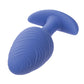 Vibreur plug anal phosphorescent coquin - Grande taille bleu